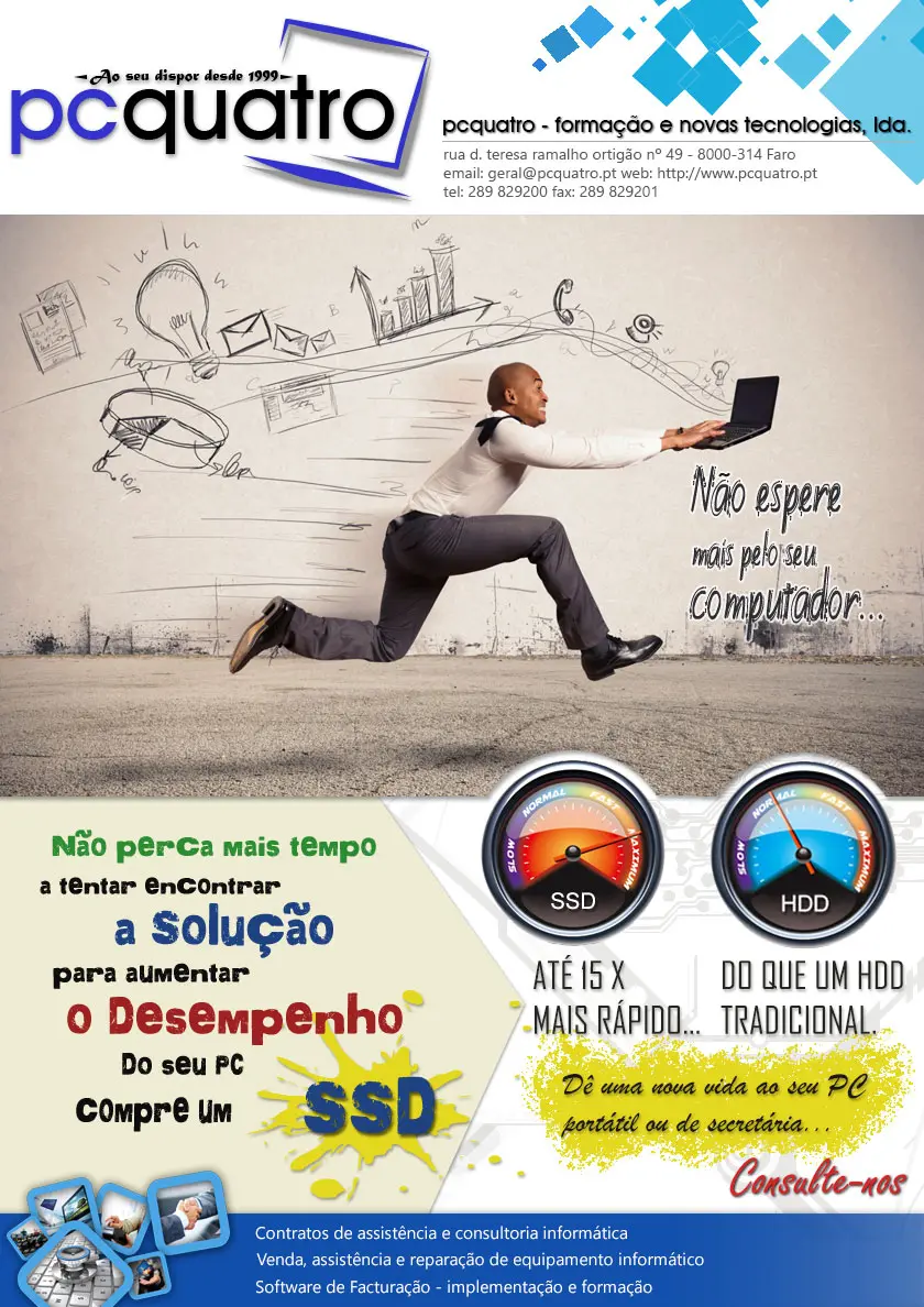 Upgrade de PCs e portáteis com discos SSD: reparação de lentidão e melhoria de performance